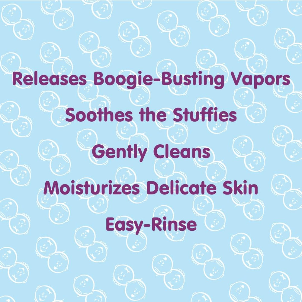 Close-up of eucalyptus and peppermint essential oils in Boogie Bubbling Vapor Bath