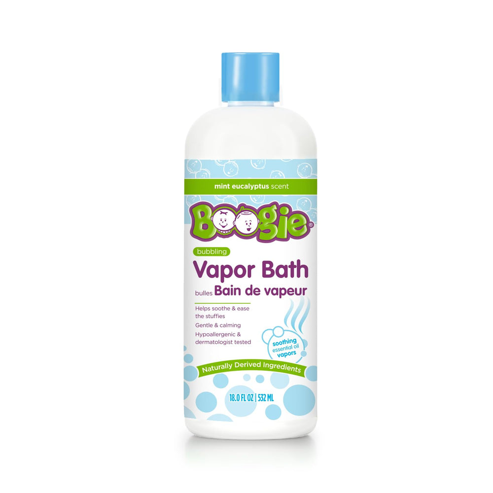 Boogie Kids Bubble Bath packaging and 18 oz bottle