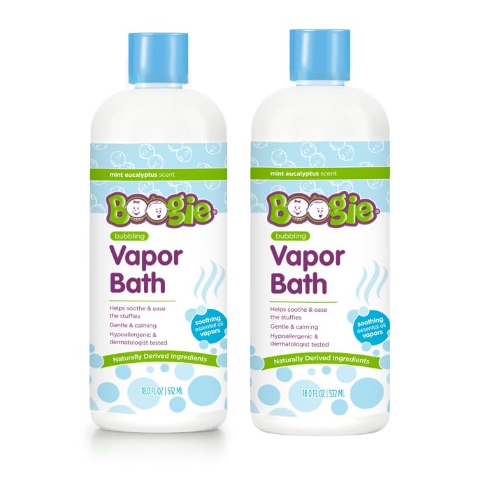 Boogie Kids Botanical Bubble Bath bottle with mint and eucalyptus