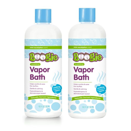 Boogie Kids Botanical Bubble Bath bottle with mint and eucalyptus