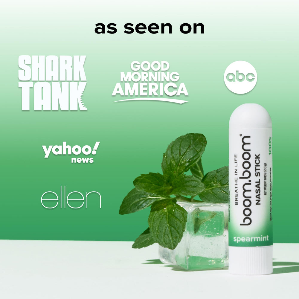 BoomBoom nasal stick made-in-usa highlights quality and clean ingredients.