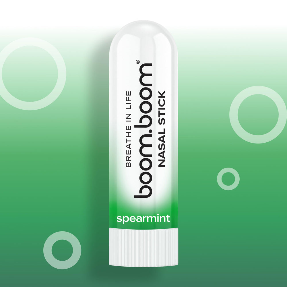 BoomBoom nasal stick pocket-size design fits in your bag for on-the-go.