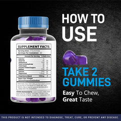 Boost TRT Max Gummies label highlighting ingredients
