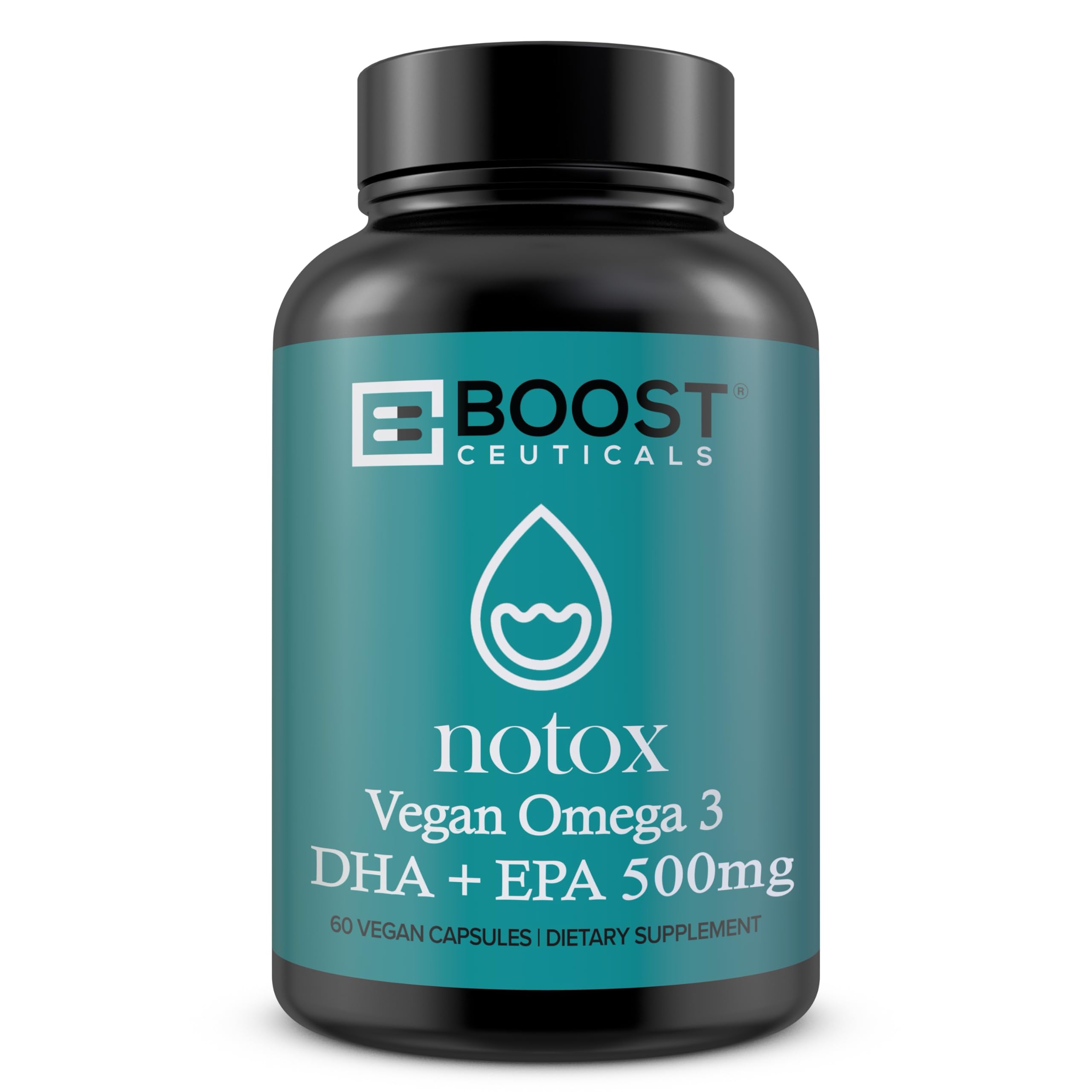 BoostCeuticals Vegan Omega-3 Softgels bottle front view