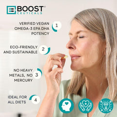Sea-friendly, algae-based omega-3 graphics