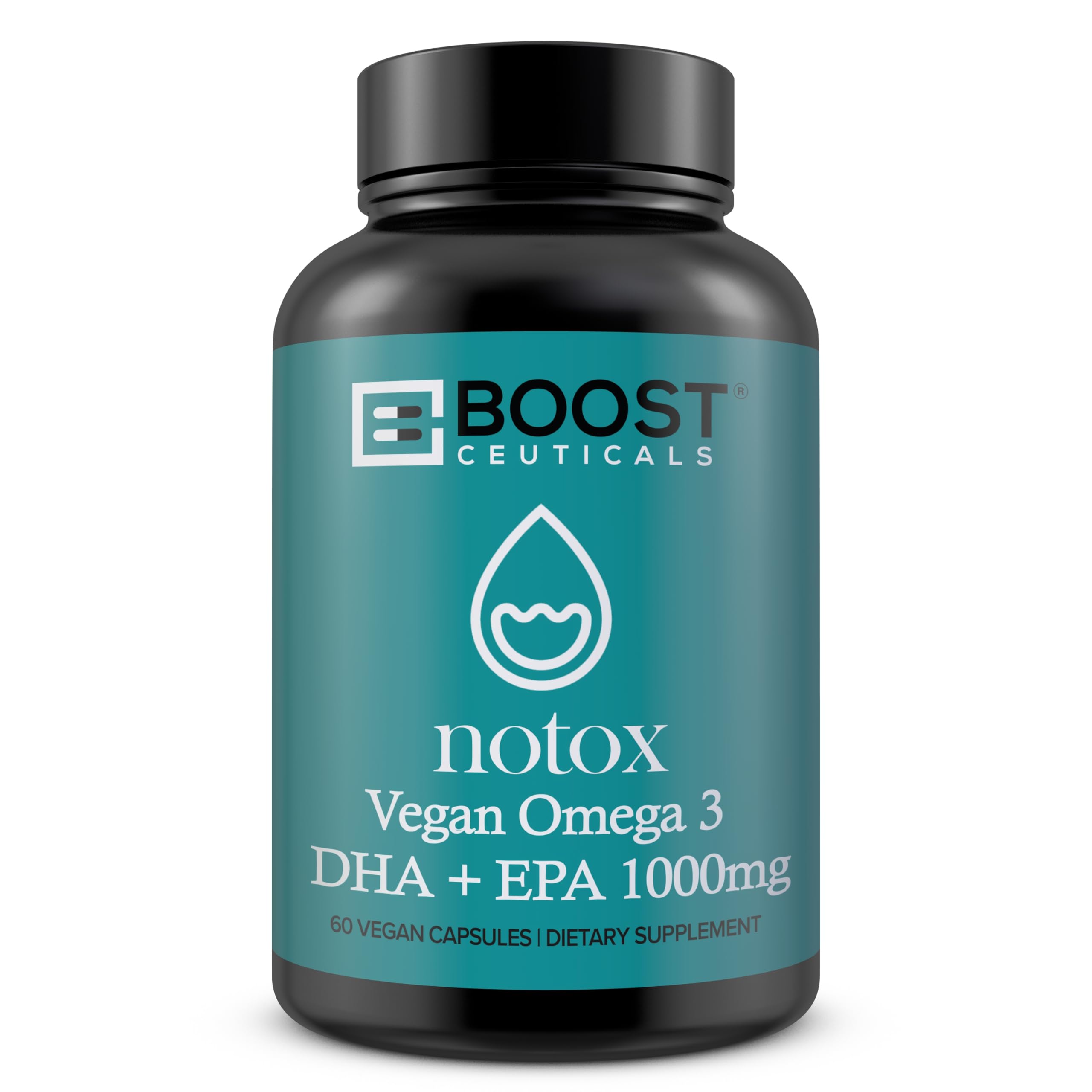 BoostCeuticals Vegan Omega-3 1000mg bottle – front view