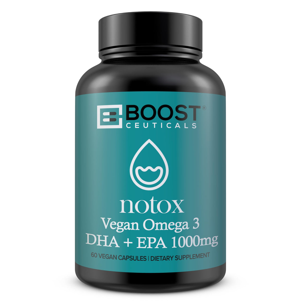 BoostCeuticals Vegan Omega-3 1000mg bottle – front view
