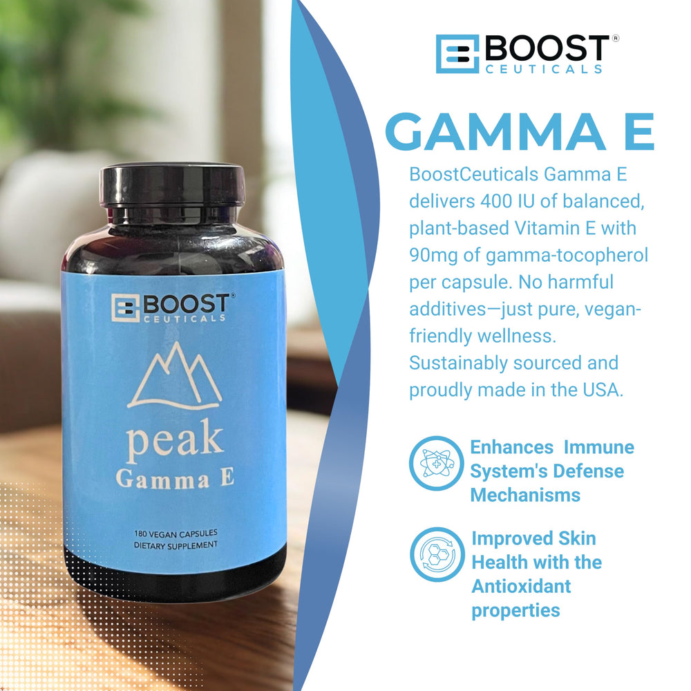 Eco-friendly packaging for BoostCeuticals Vegan Vitamin E