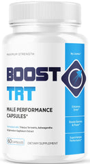 Front view of BoostTRT Maximum Strength Capsules bottle