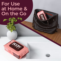 Booty Wipes multi-use wipes for body, face, and hands post-workout.