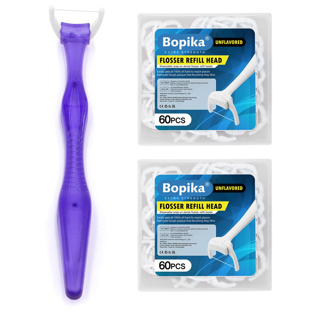 Bopika dental floss handle with ergonomic grip