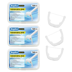Bopika Flosser Refill Head Ultraclean packaging with 54-count box.