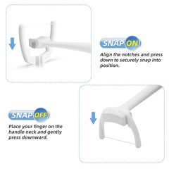 Snap-on floss refills compatible with Listerine Ultra Clean Flosser.