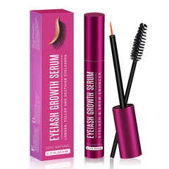 Boqiao Lash Serum bottle close-up shows nourishing formula for lash growth.