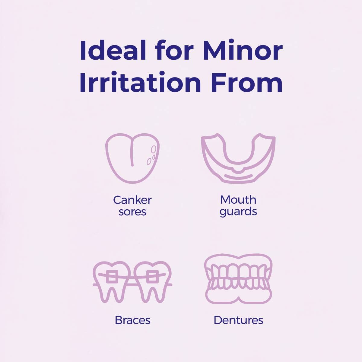Borax 6C packaging suitable for adults and children with oral discomfort