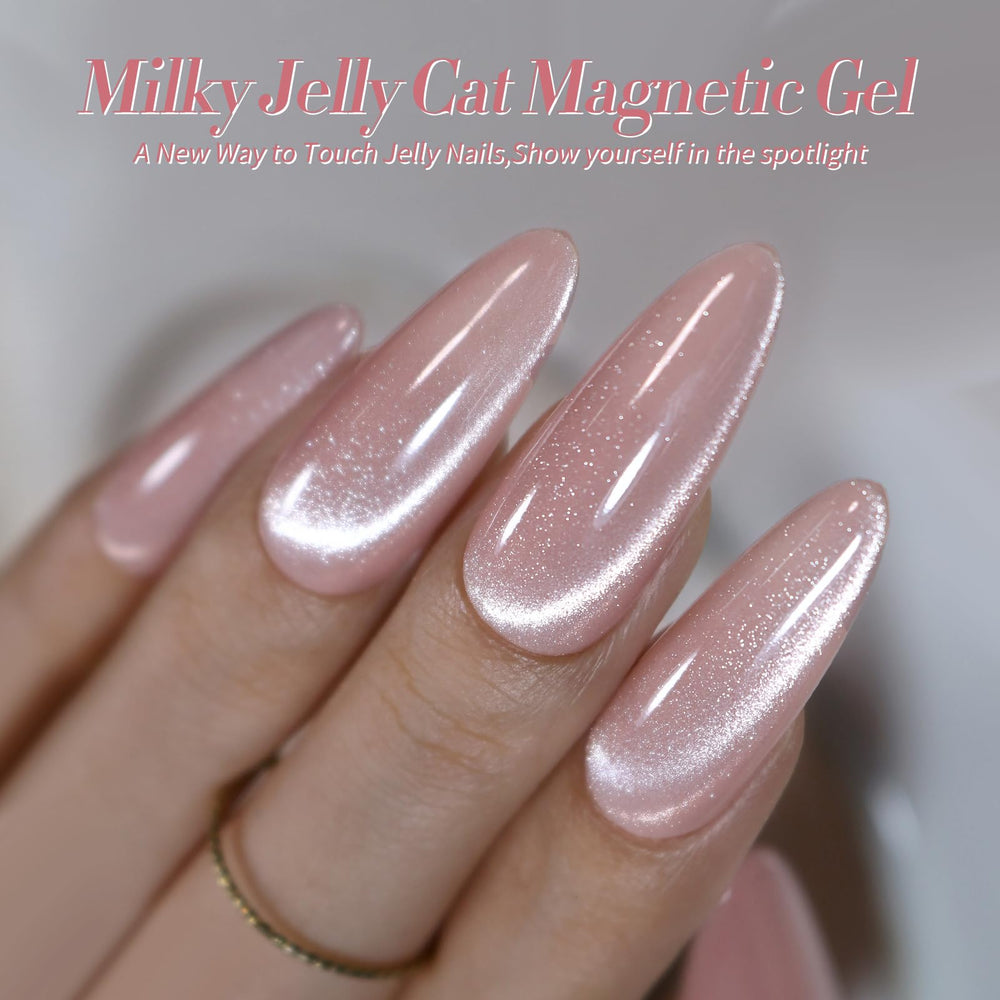 Born Pretty silver magnetic gel polish with modern metallic sheen
