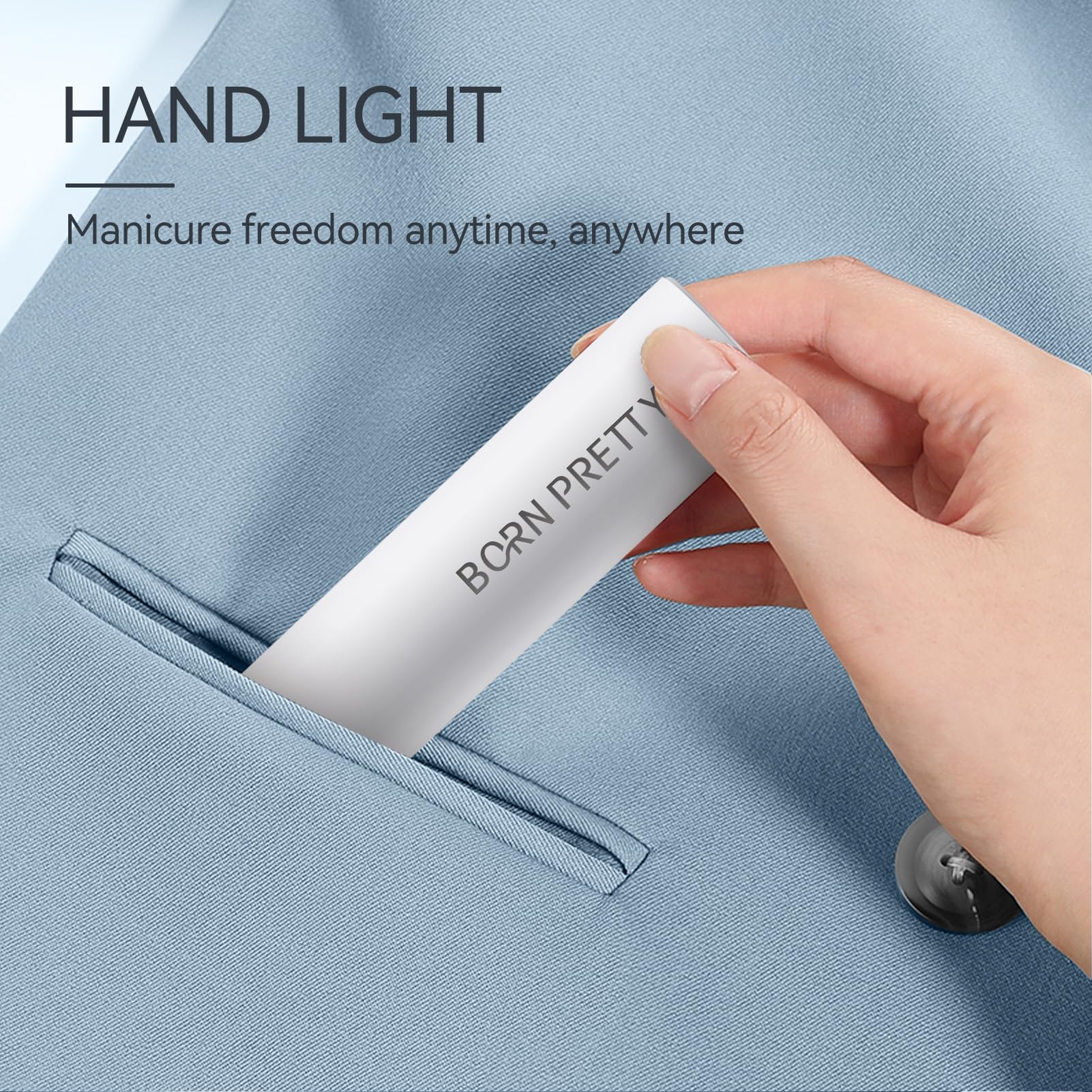 Compact size highlights lightweight travel-friendly design for on-the-go use.