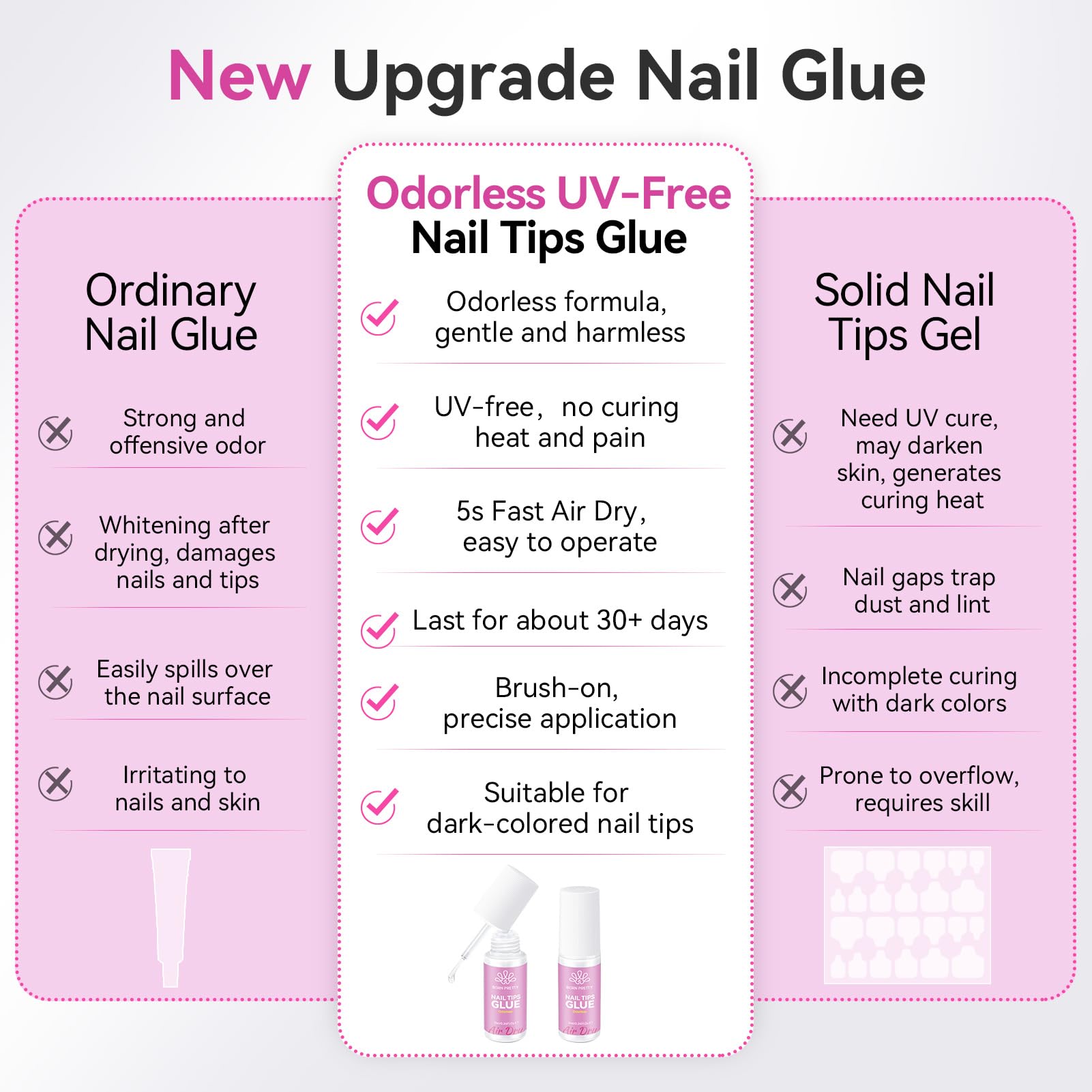 Born Pretty nail tips glue for DIY nail art at home or in salon