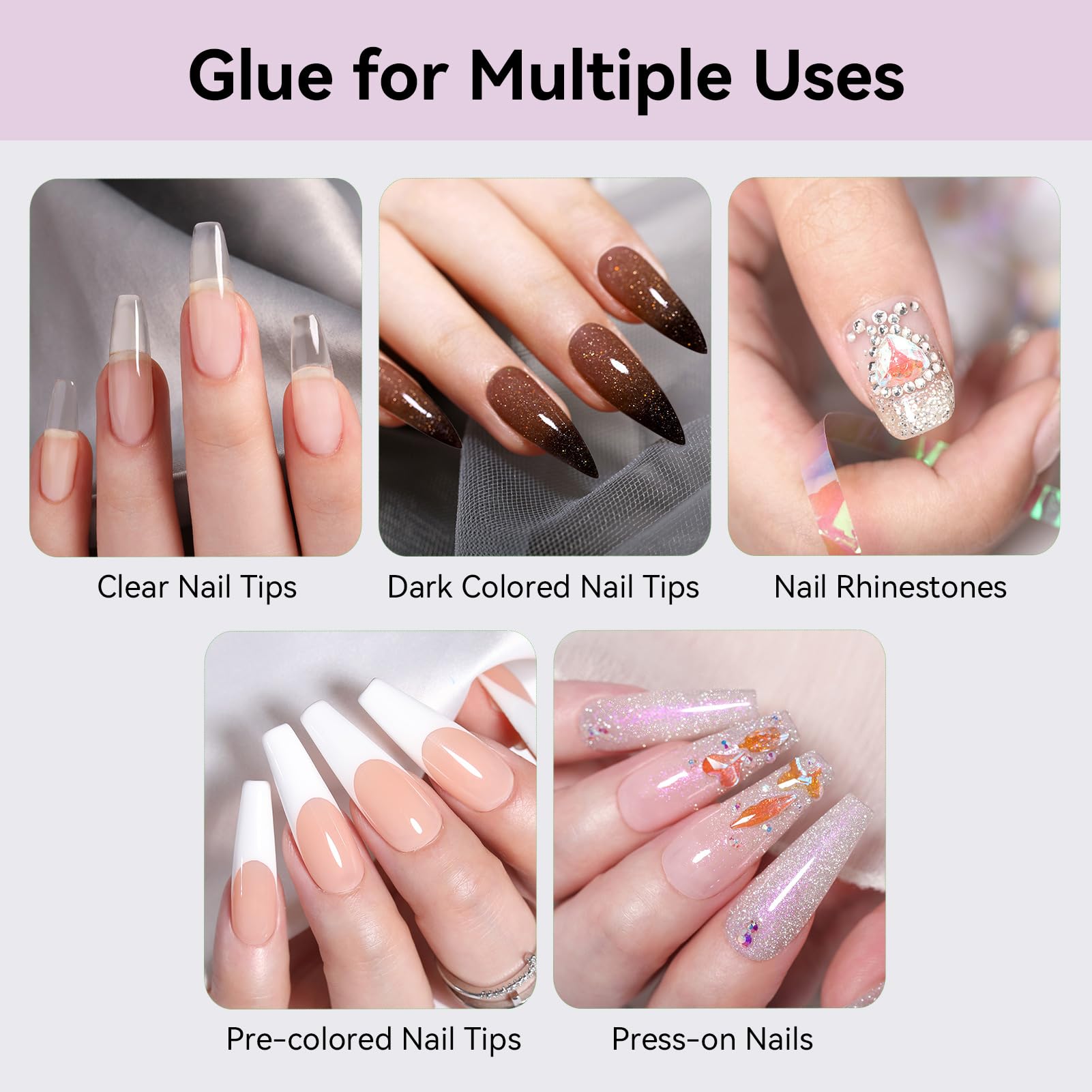 Born Pretty nail tips glue suited for stick-on nails and embellishments
