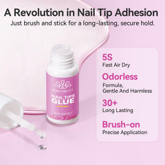 Born Pretty nail tips glue low-odor formula for comfortable at-home repairs