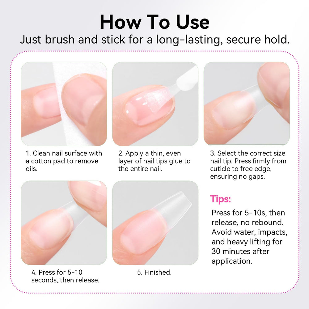 Born Pretty nail tips glue repair kit for broken nails