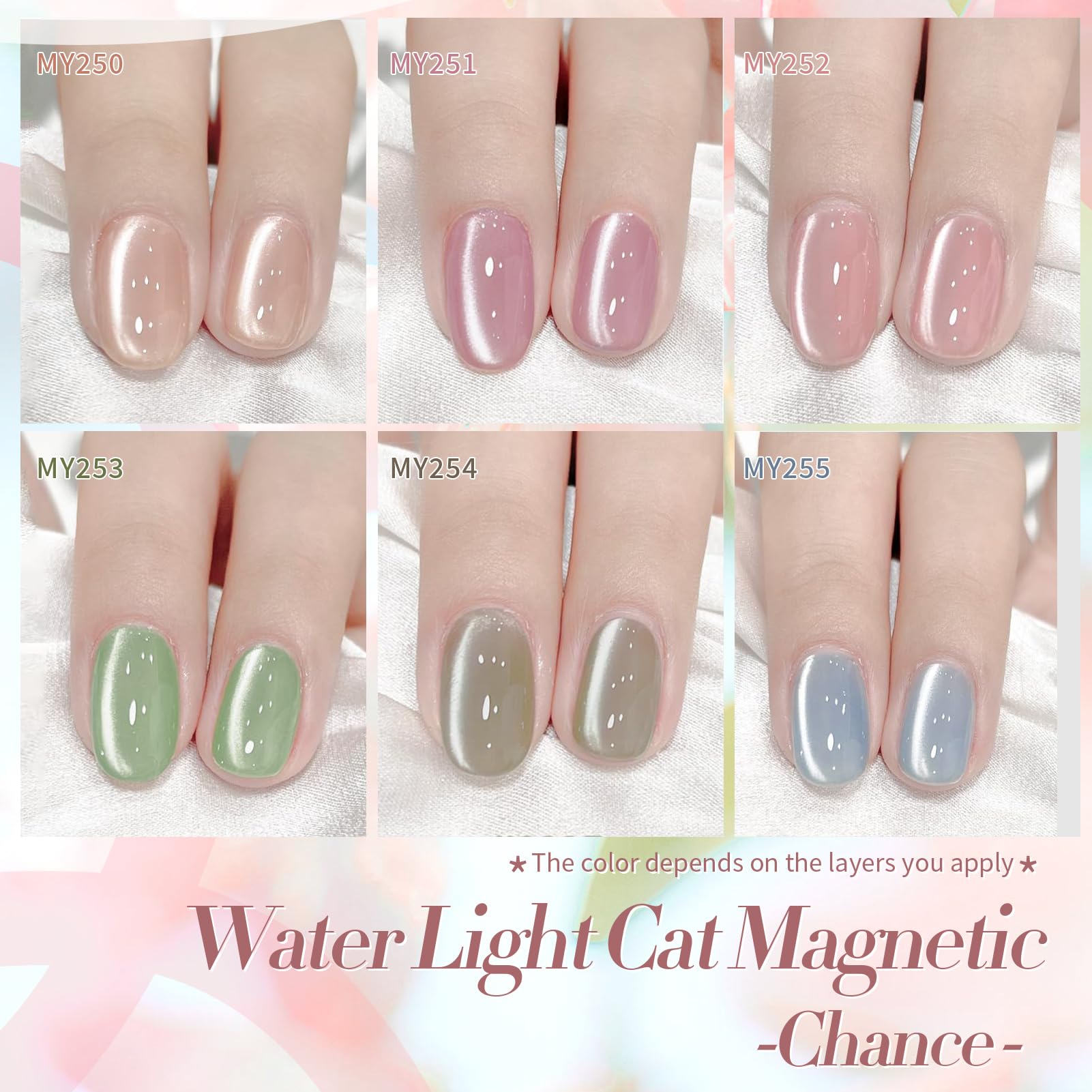 Born Pretty jelly glass crystal texture adds depth to the manicure