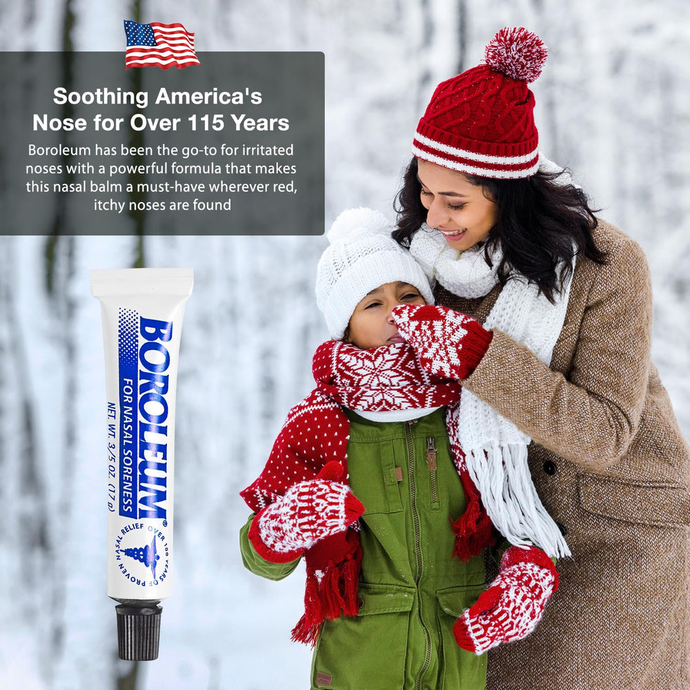 Boroleum menthol cool relief demonstrates fast cooling of irritated nasal tissues.