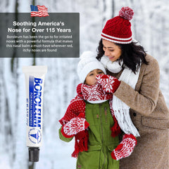 Boroleum menthol cool relief demonstrates fast cooling of irritated nasal tissues.