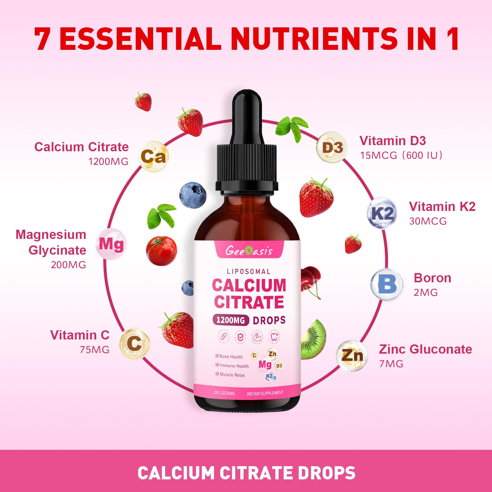 Boron and minerals supporting calcium balance and bone health