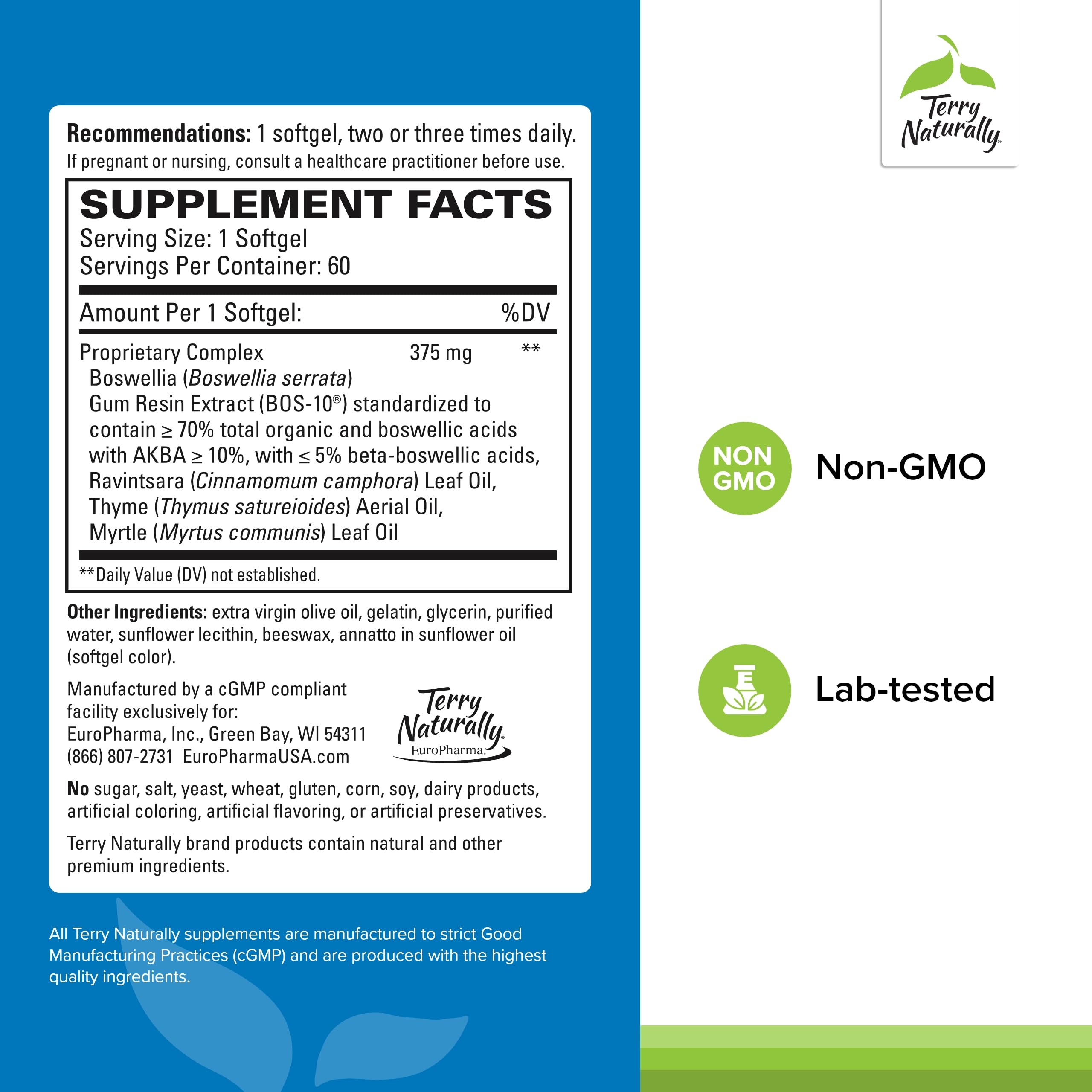 BosMed Respiratory Support 60 softgels bottle