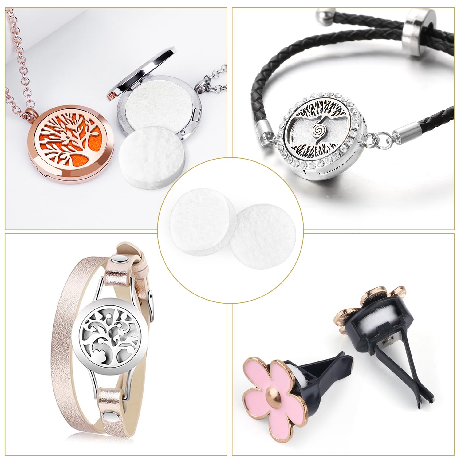 BOSMIOW car vent clip diffuser setup shows versatile application in vehicle