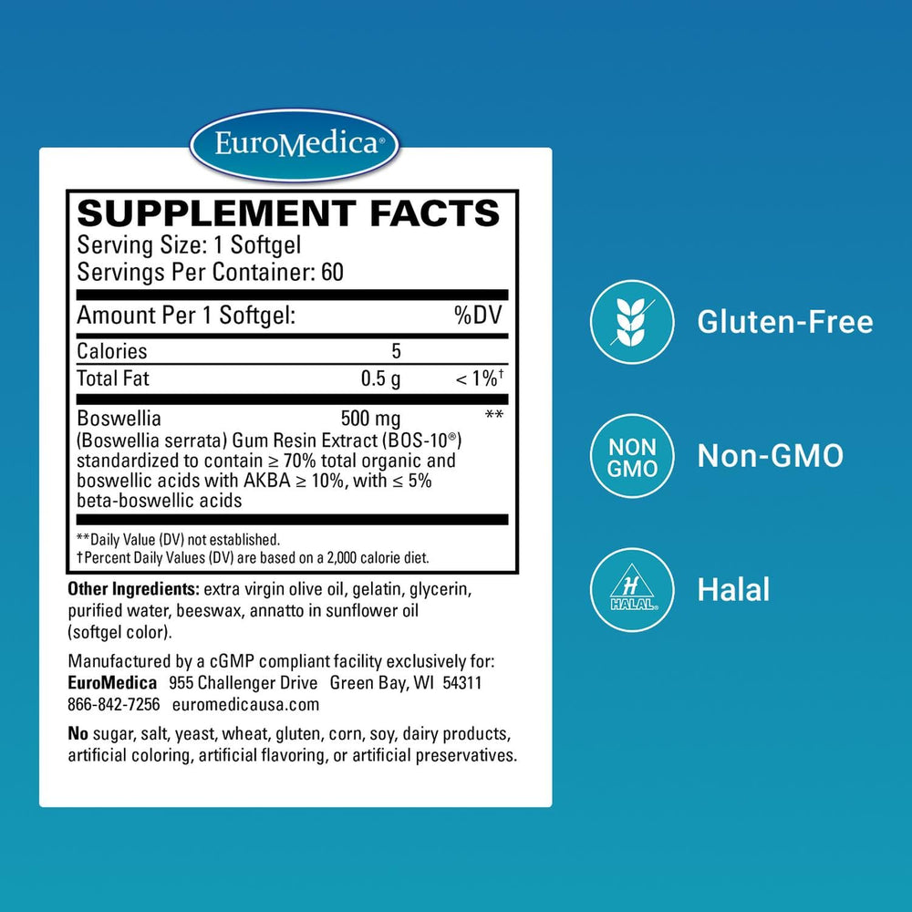 Close-up of EuroMedica BosPro bottle with label