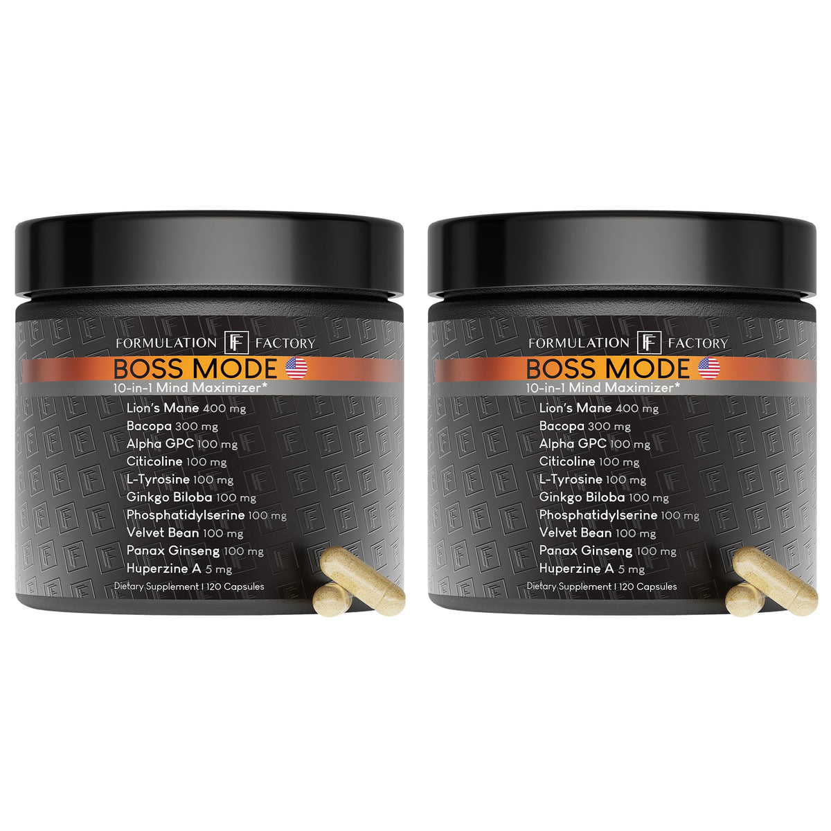 Boss Mode 10-in-1 nootropic bottle hero image