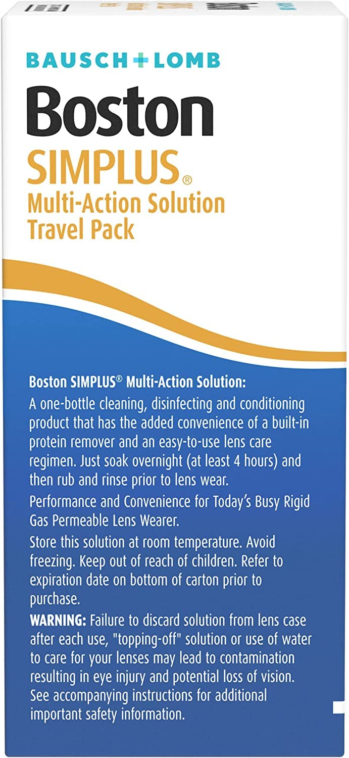 Multi-action cleaning and conditioning of gas permeable lenses with Boston SIMPLUS