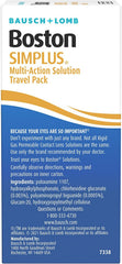 Overnight soaking recommended for gas permeable lenses with Boston SIMPLUS