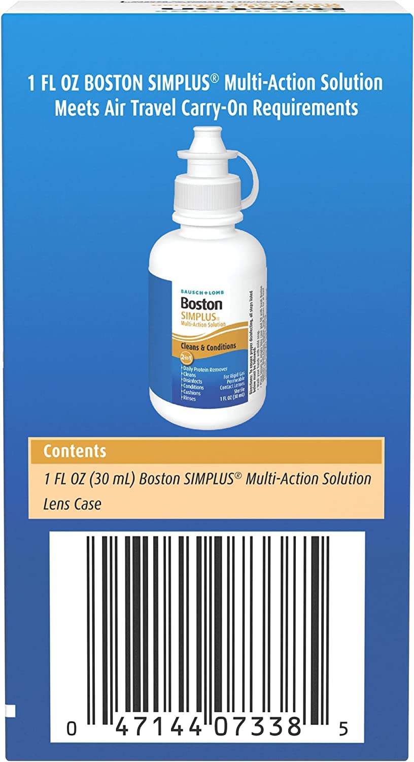 Travel-friendly 1 oz bottles for Boston SIMPLUS solution