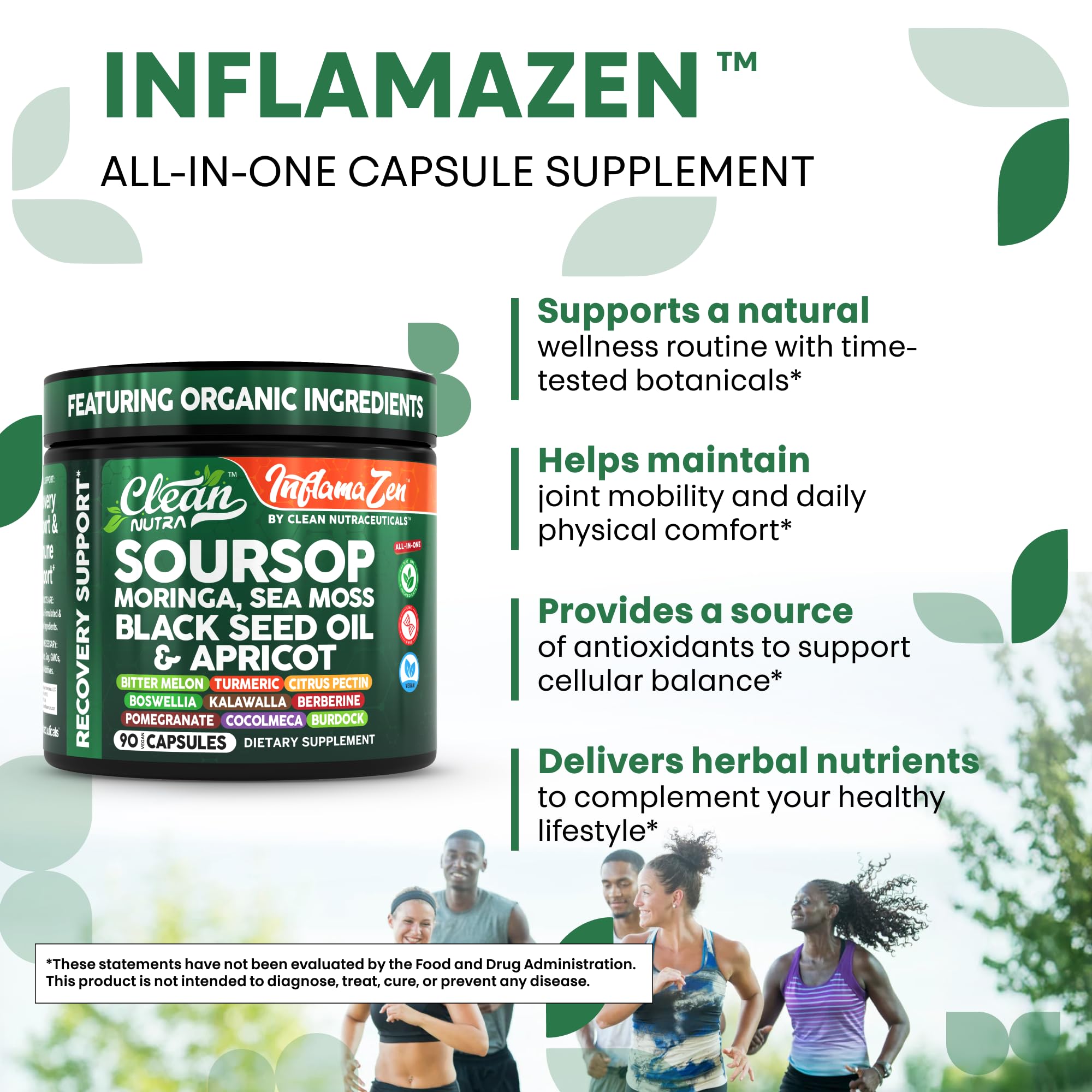 Boswellia and bitter melon supplement capsules