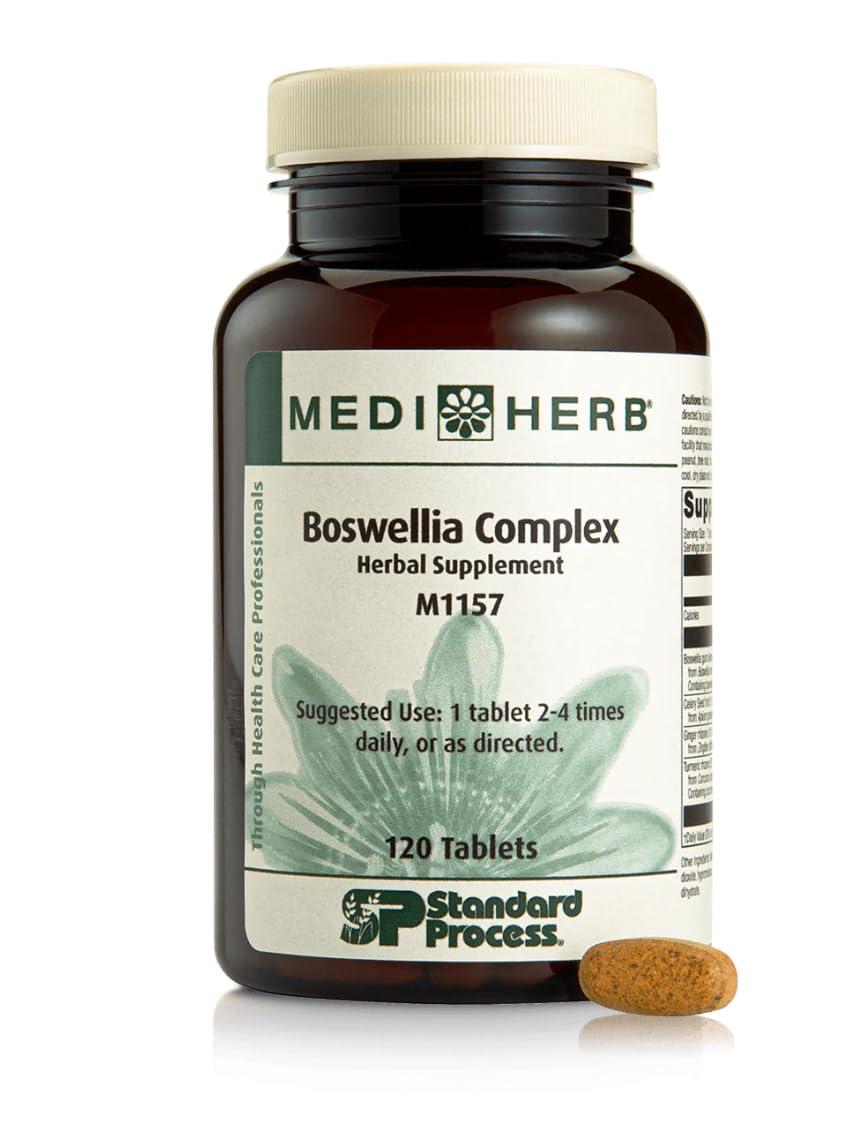 MediHerb Boswellia Complex 120t bottle and label