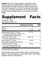 MediHerb Boswellia Complex 120t capsules close-up