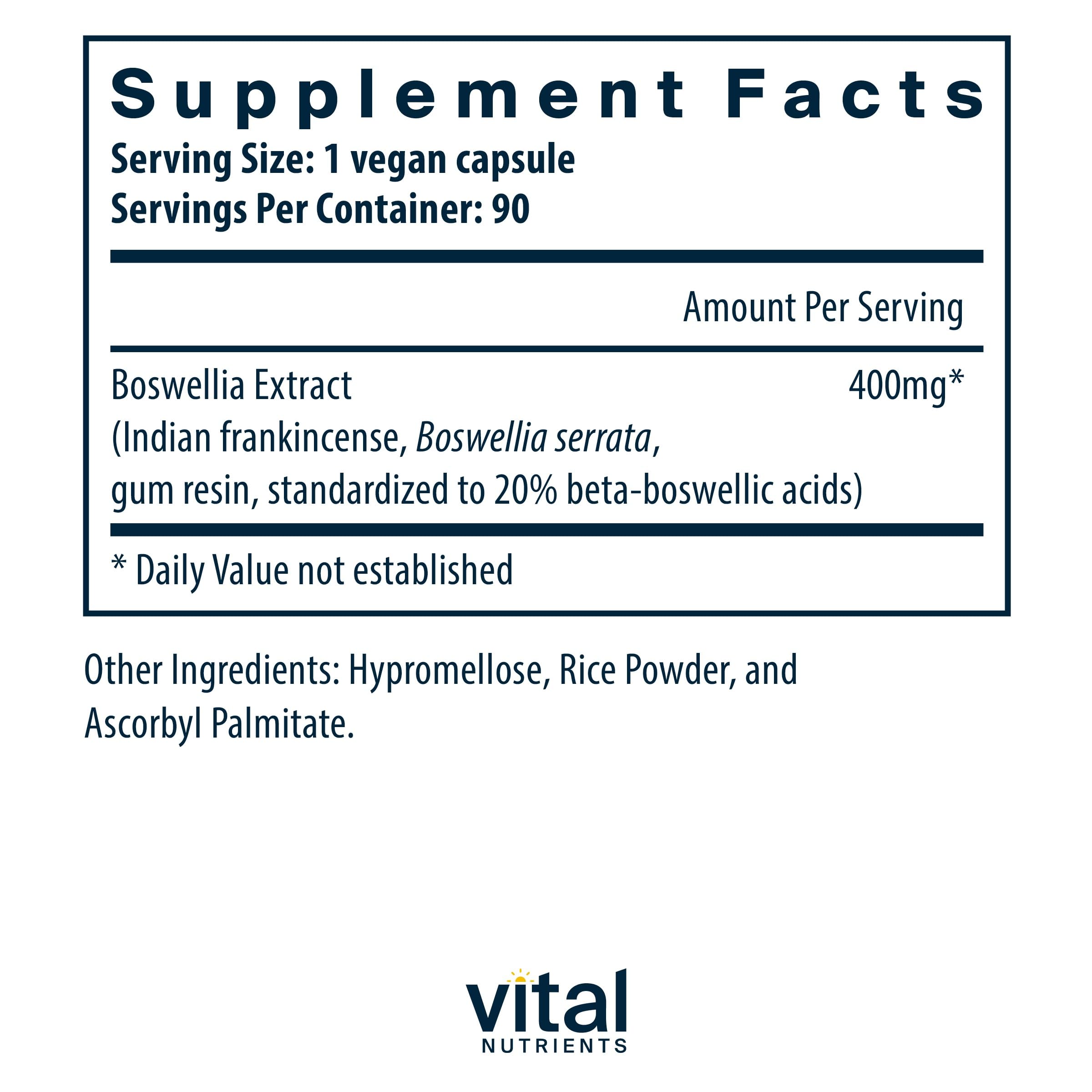 Boswellia Extract capsules - 90 count