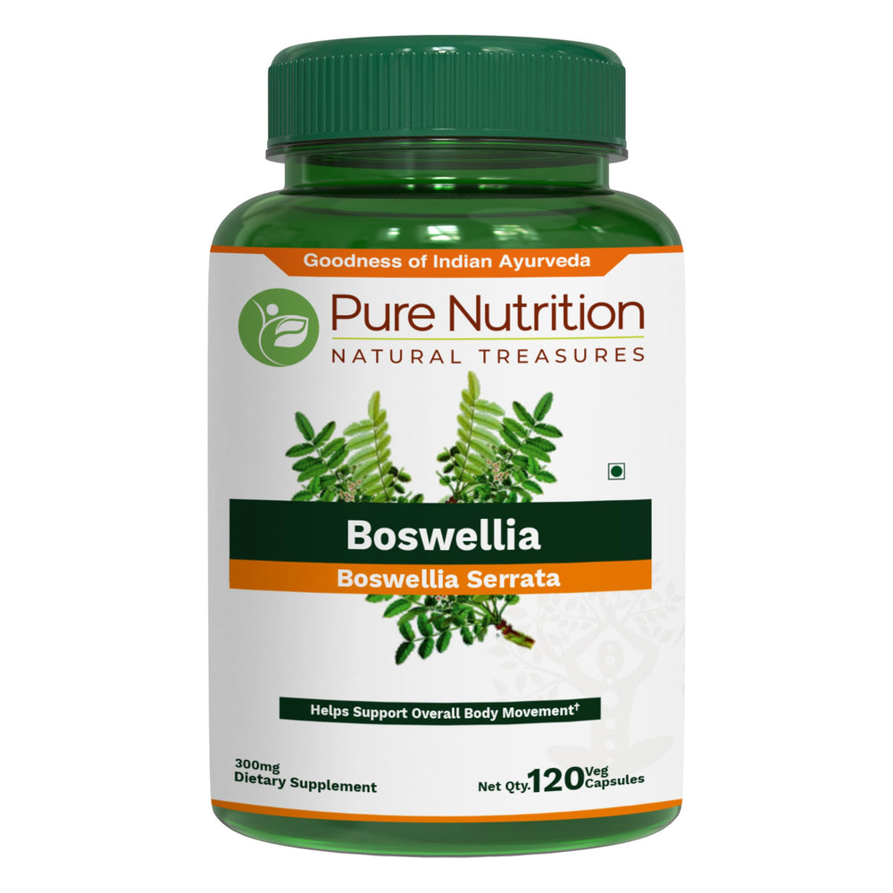 Front view of Pure Nutrition Boswellia Serrata 15:1 Extract bottle