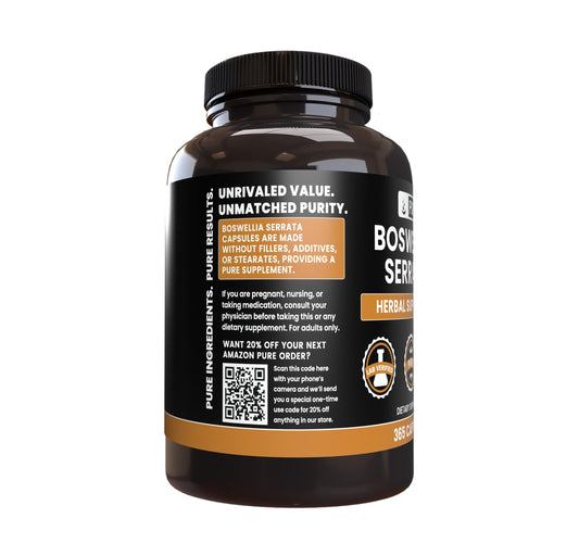 Product label showing no magnesium or rice fillers