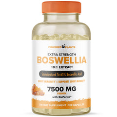 Bottle of Boswellia Serrata joint support capsules with 120 vegan capsules