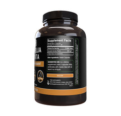 Single-ingredient Boswellia Serrata capsules inside bottle