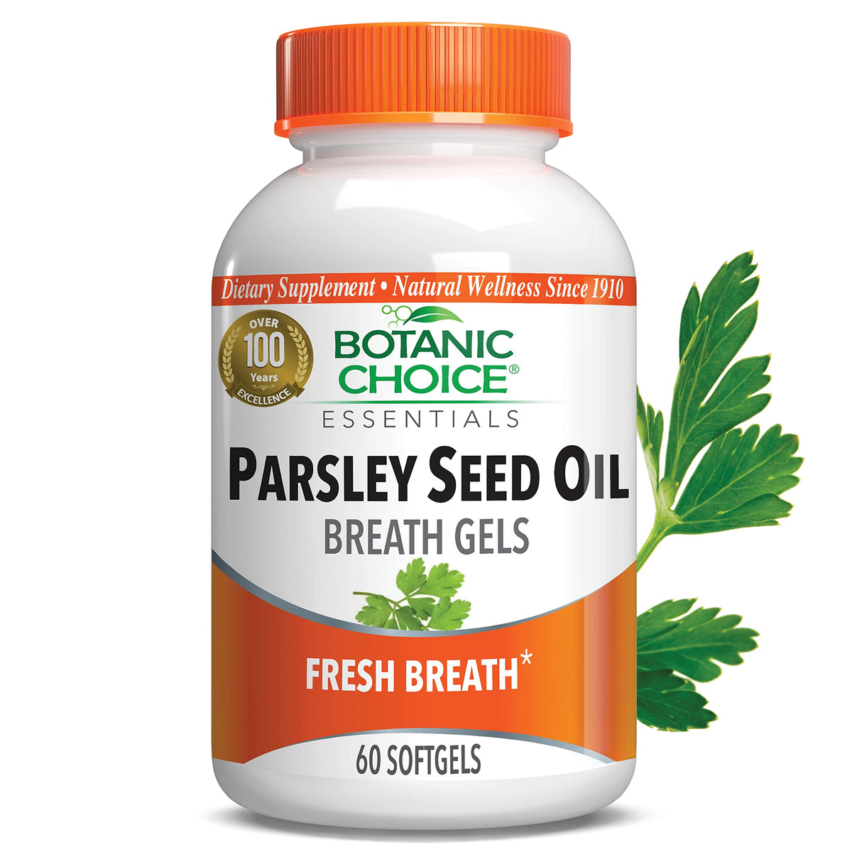 Bottle of Botanic Choice Parsley Seed Oil softgels