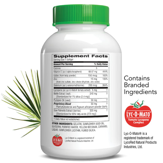 Saw palmetto berries used in the formula
