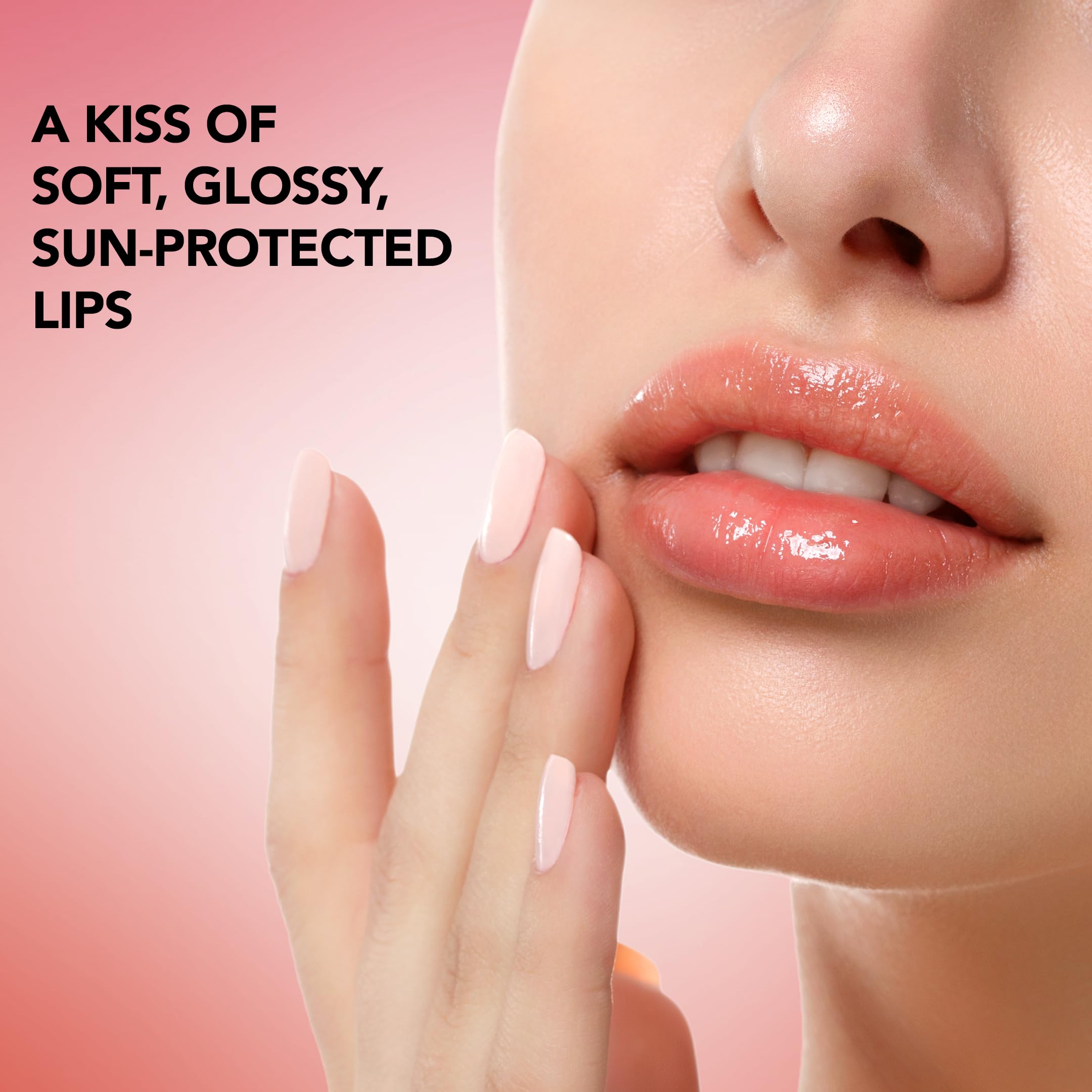 Texture close-up of Botanic Hearth Raspberry Lip Balm shows a non-sticky, lightweight feel.