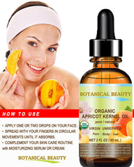 Botanical Beauty Apricot Kernel Oil for hair care adds shine and elasticity