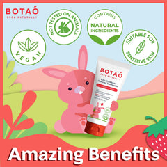 Product badges showing EWG Verified, Vegan, and SLS Free on BOTAO packaging