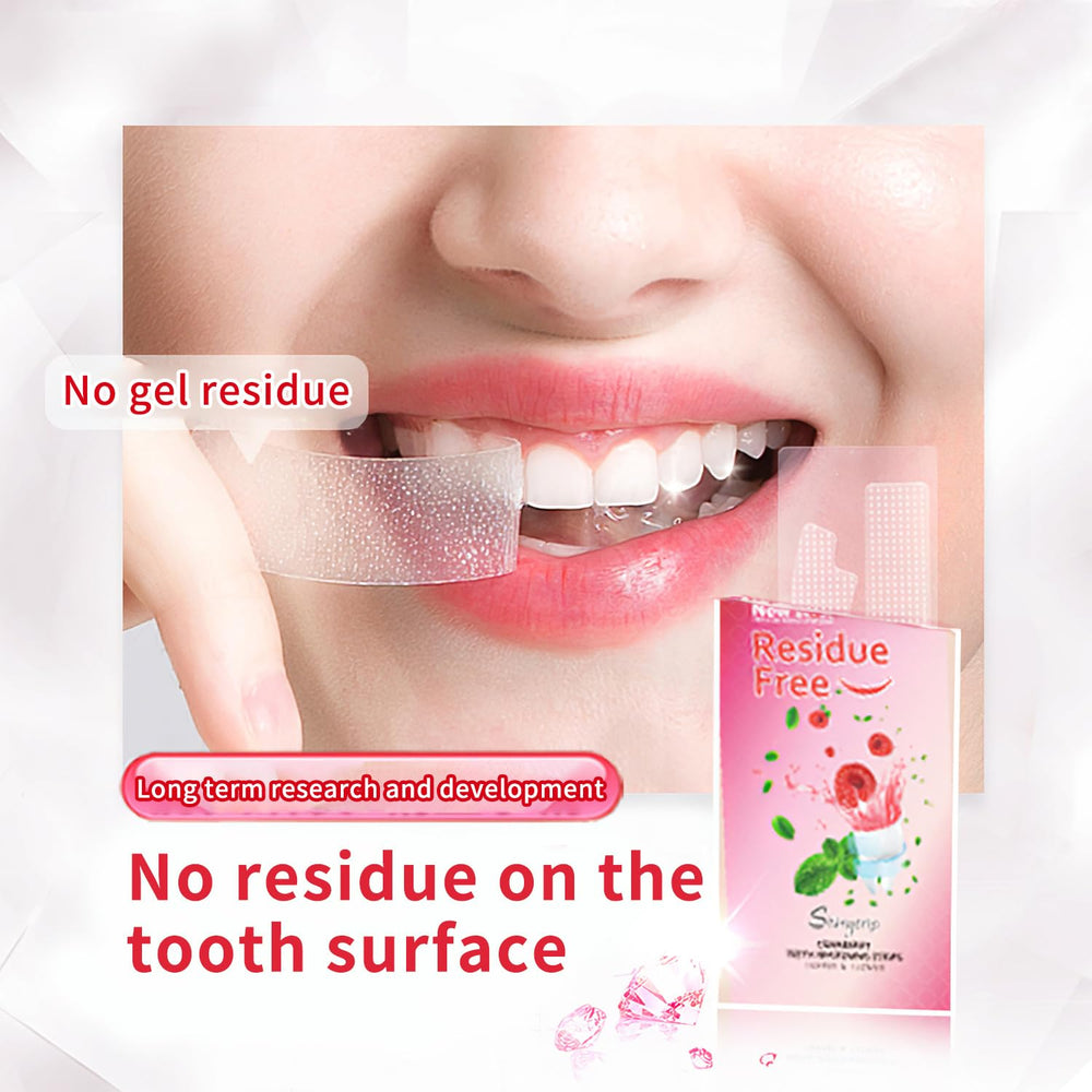 Smile showing fast whitening results after treatment